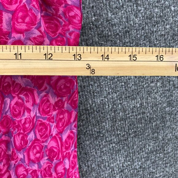 Vintage Plum Dress Small Floral Artsy Sleeveless Y2K Whimsical - Picture 8 of 9